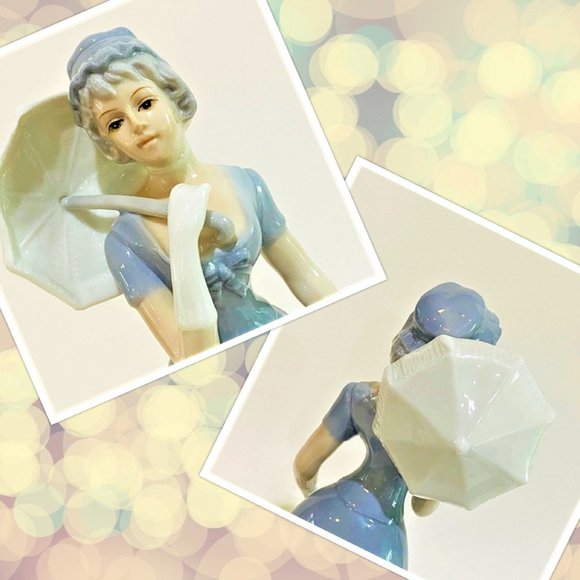 Vintage HK Harvey Knox Porcelain Woman Figurine - Picture 4 of 8